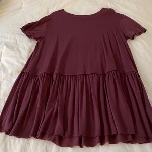 Urban Outfitters maroon shirt